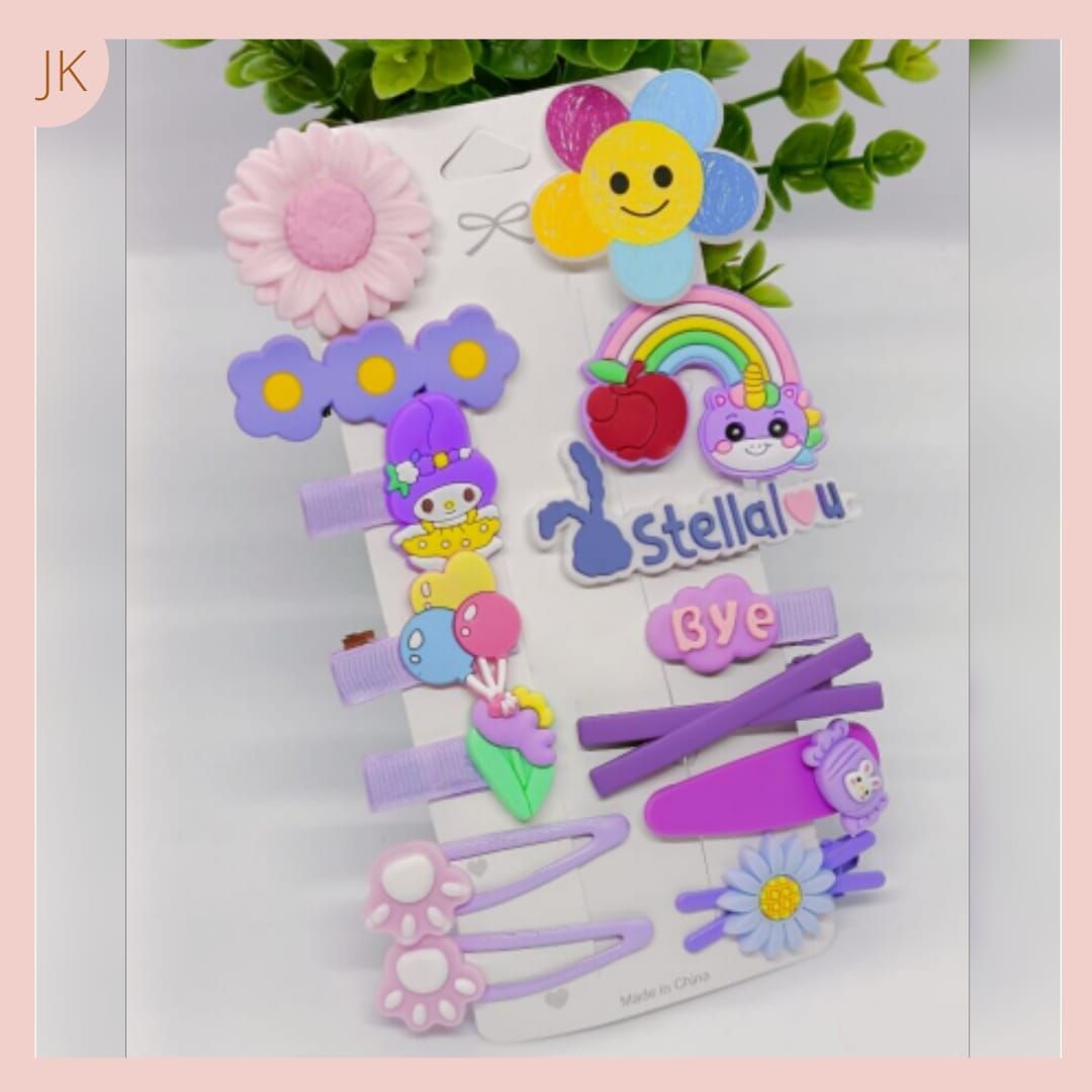 Set Pinzas Unicornio Rainbow