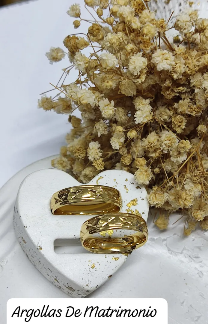 Argolla Matrimonio Diamantada Tallada