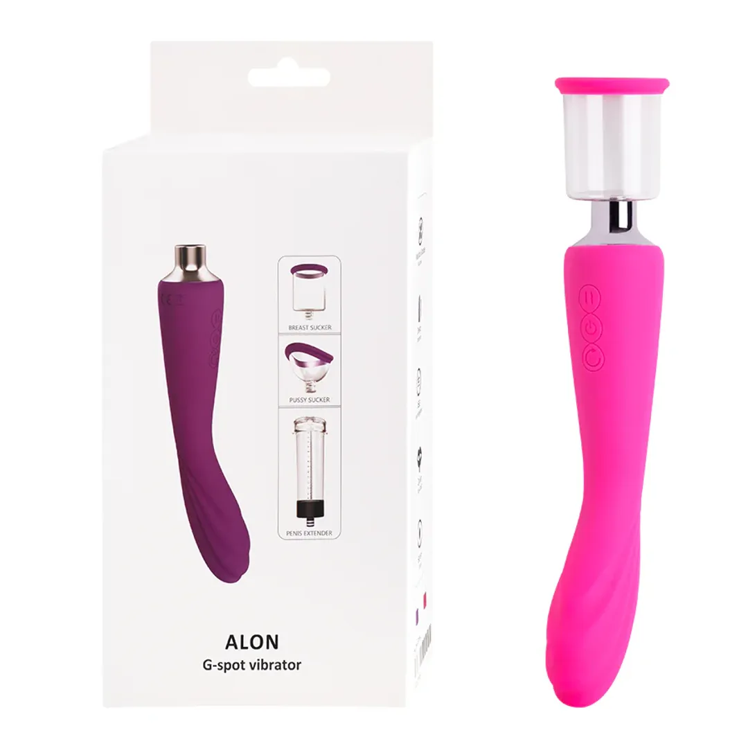 Vibrador y succionador Multiusos Alon Pink