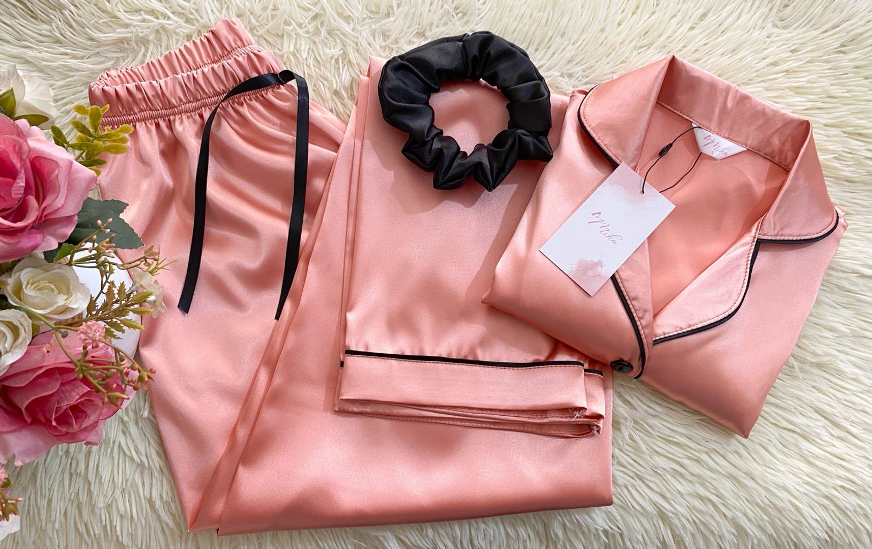 Set "Salmón" / Seda