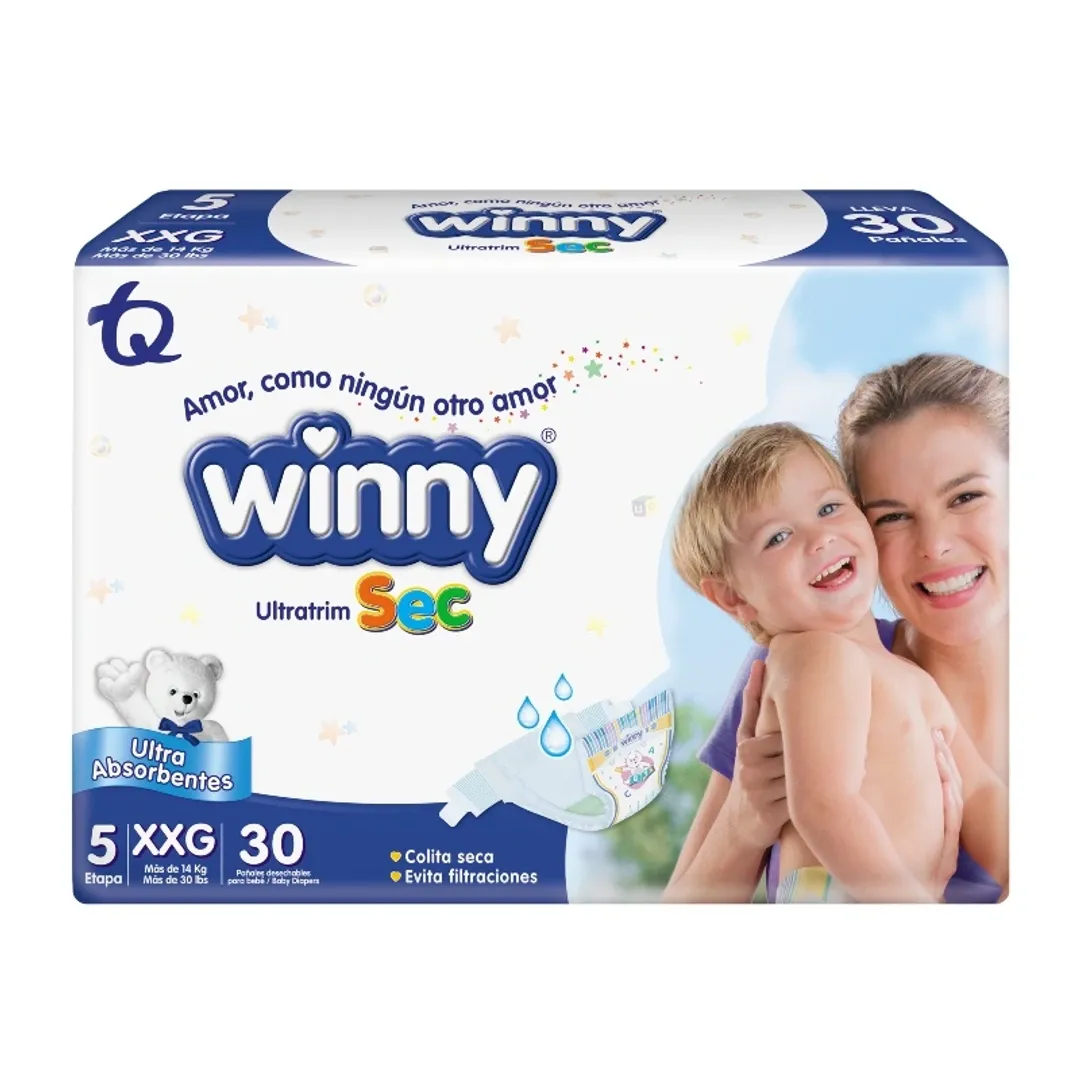 PAÑAL WINNY ETAPA 5 PAQ X 30 UND