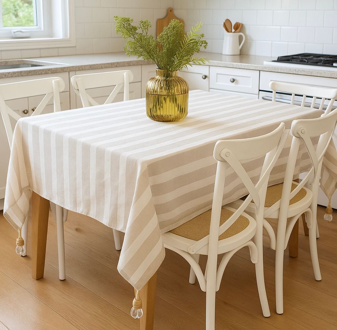 Mantel Lino de Algodón c/Caireles VENDIDO 