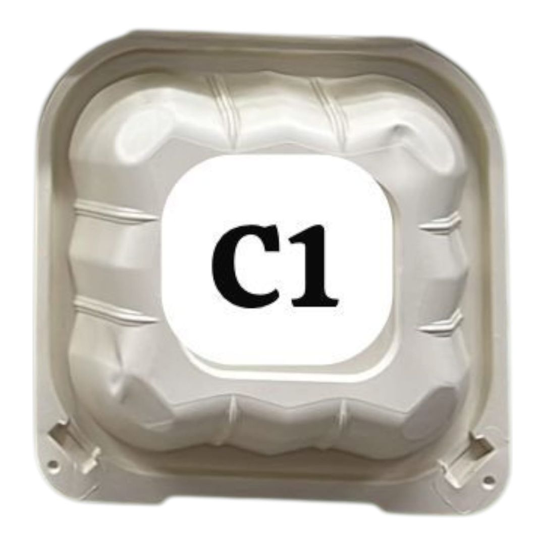   B. PORTA COMIDA C1 BIODEGRADABLE PAQUETE X 50 UND 