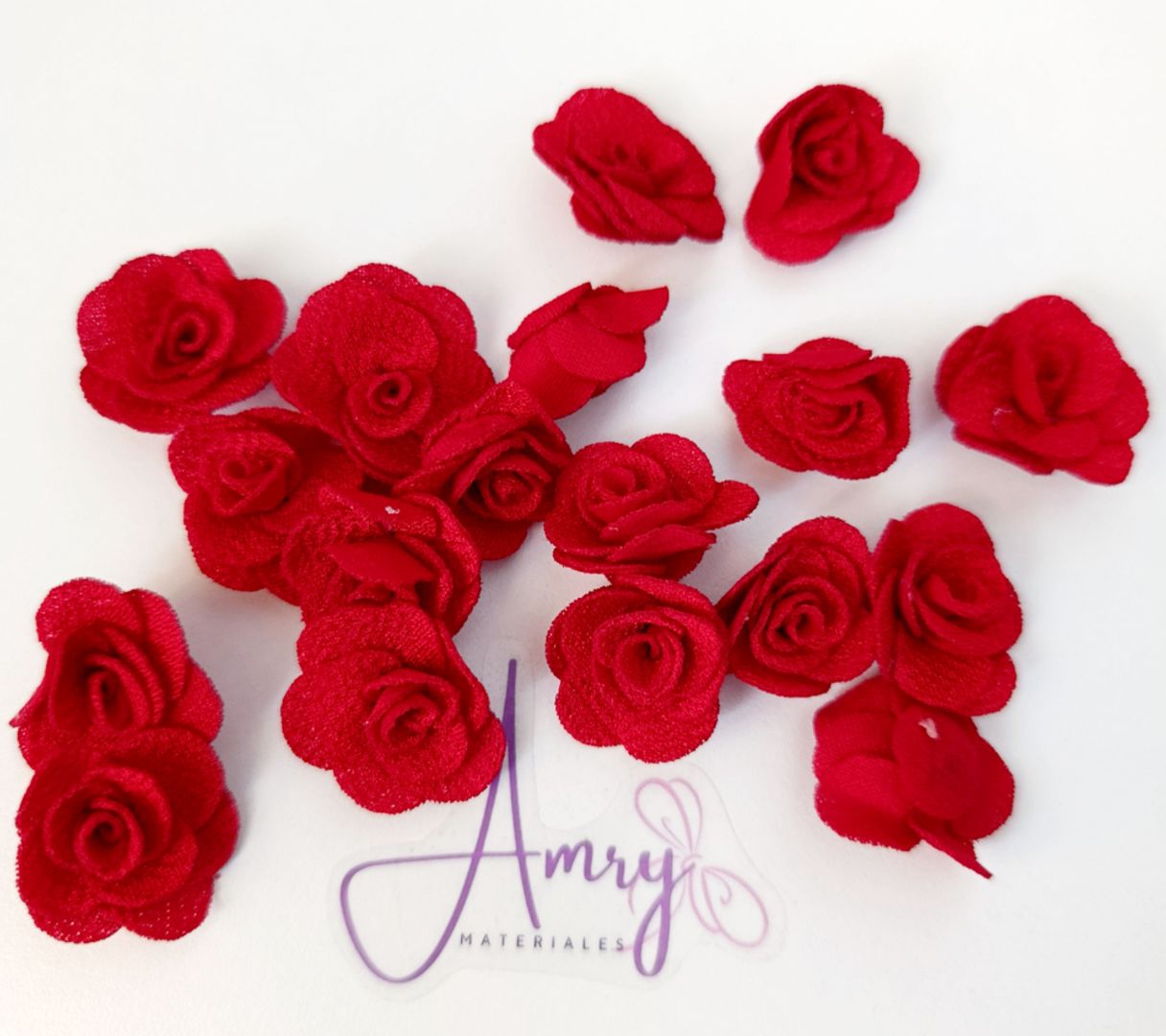 Unid. Rosas 2.5cm Rojo