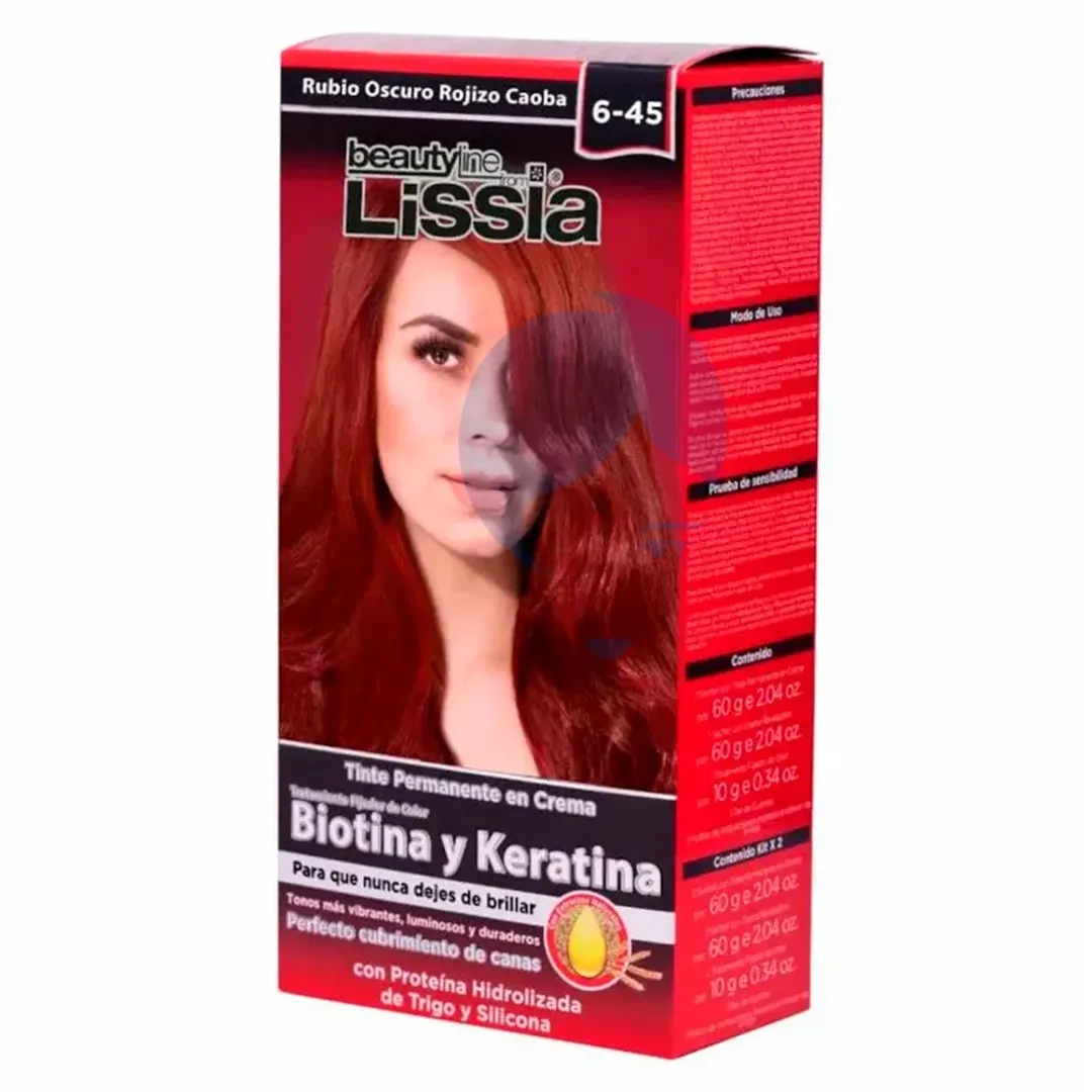 TINTE LISSIA 6-45 RUBIO OSCURO ROJIZO CAOBA