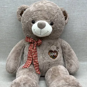Imagen del producto OSO GRIS CON BORDADO LOVE DE 90 CM 