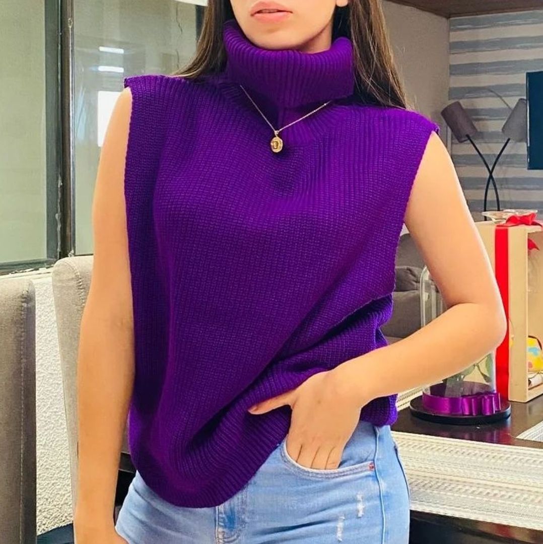 Chaleco Cuello Tortuga