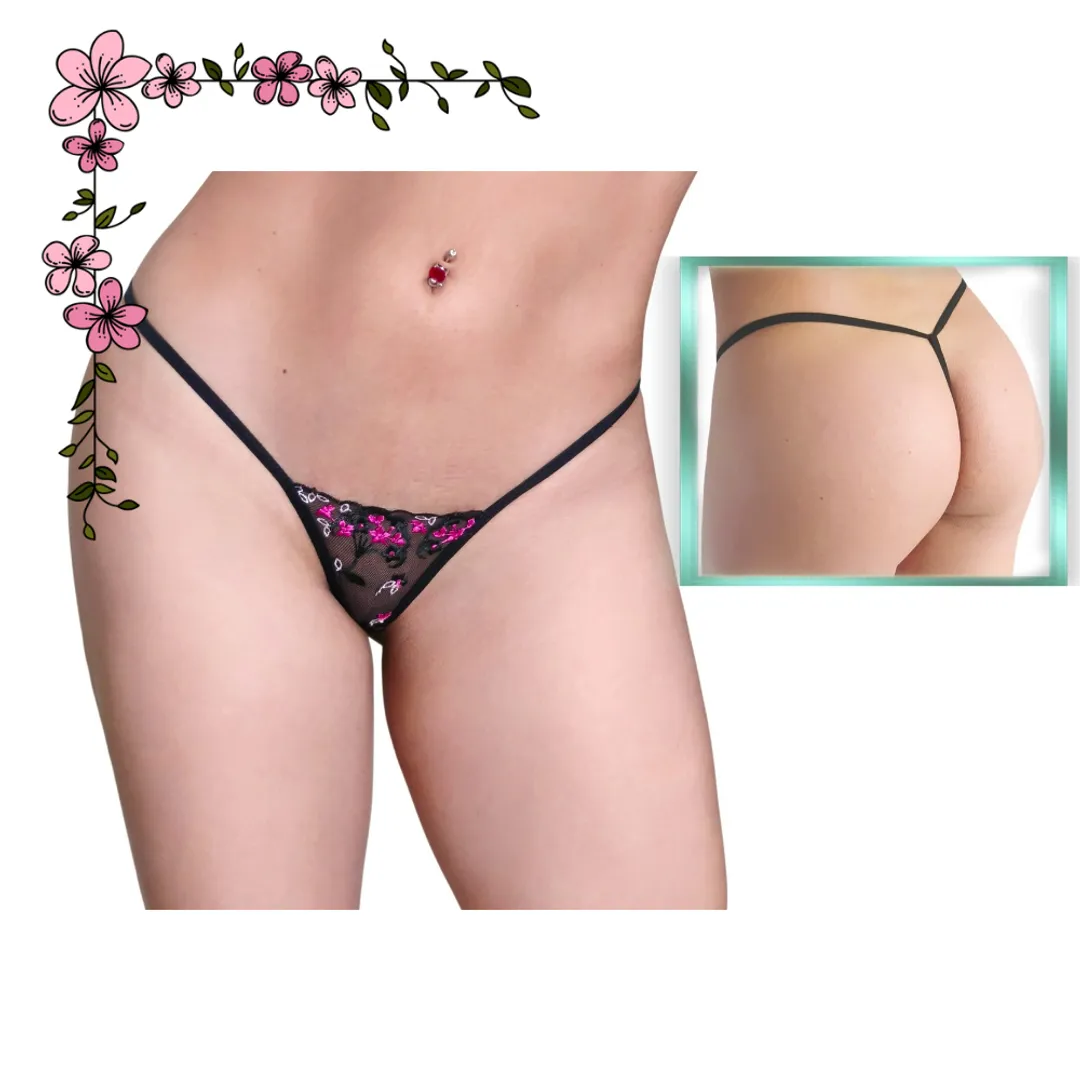 Micro tanga bordada