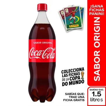 GASEOSA COCACOLA*1.5L NORMAL - imagen 1