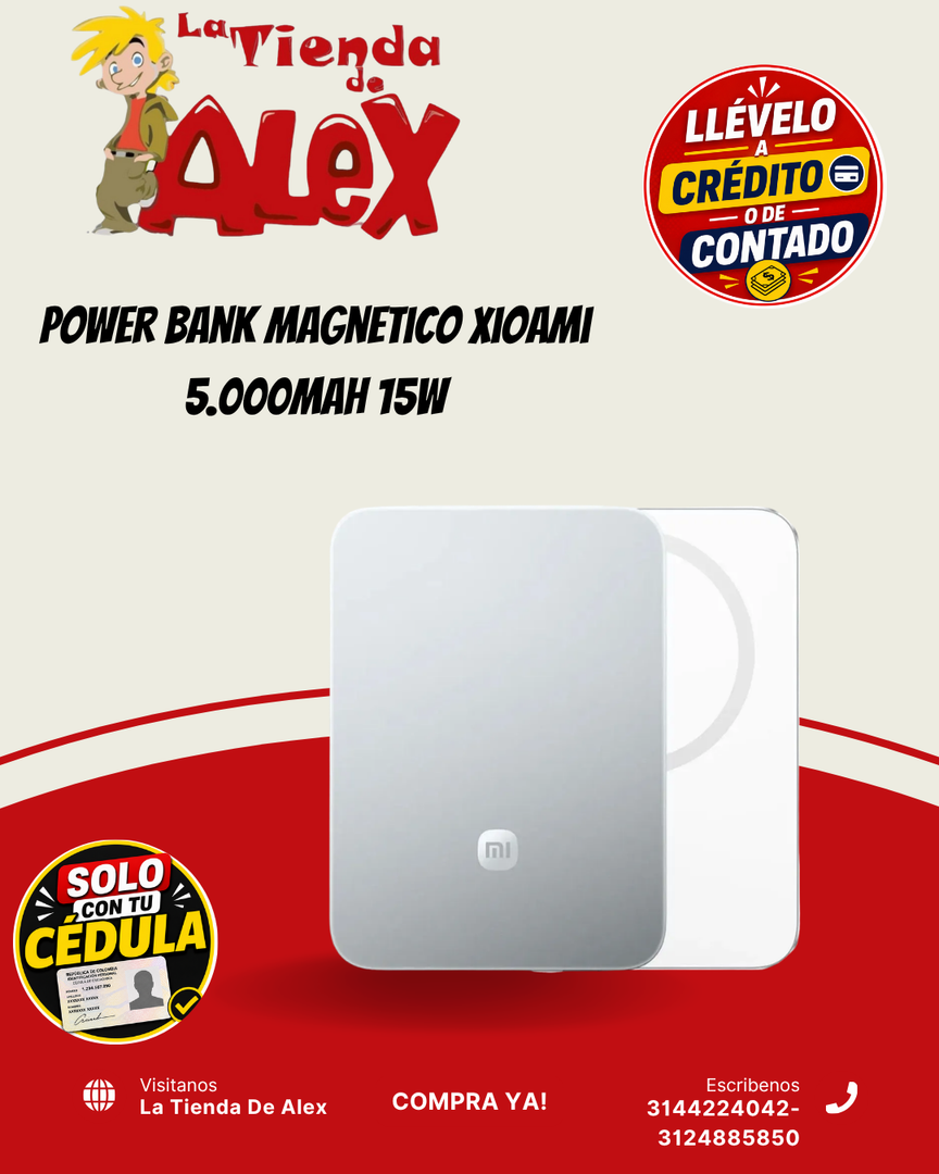 Power Bank Magnetico Xioami 5.000Mah 15W