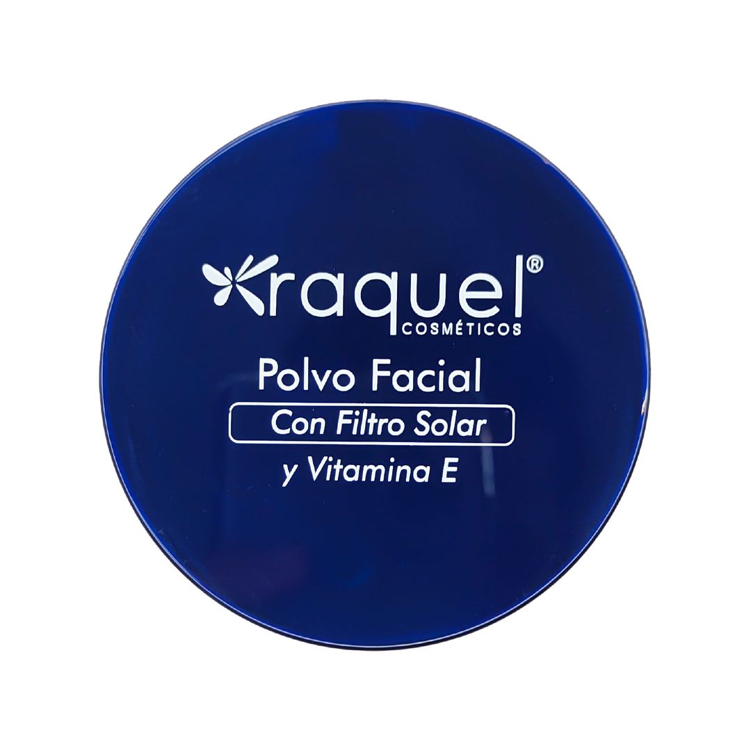 Raquel Polvo compacto facial filtro solar con menta y vitamina E, para todo tipo de piel