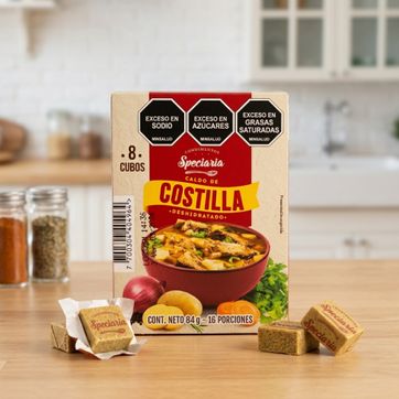 Imagen del producto Caldo de Costilla Speciaria – Caja de 8 Cubos