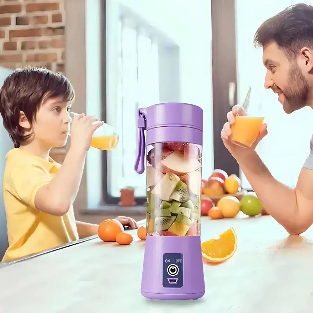 MINI BATIDORA PORTÁTIL USB 380 ML – LILA