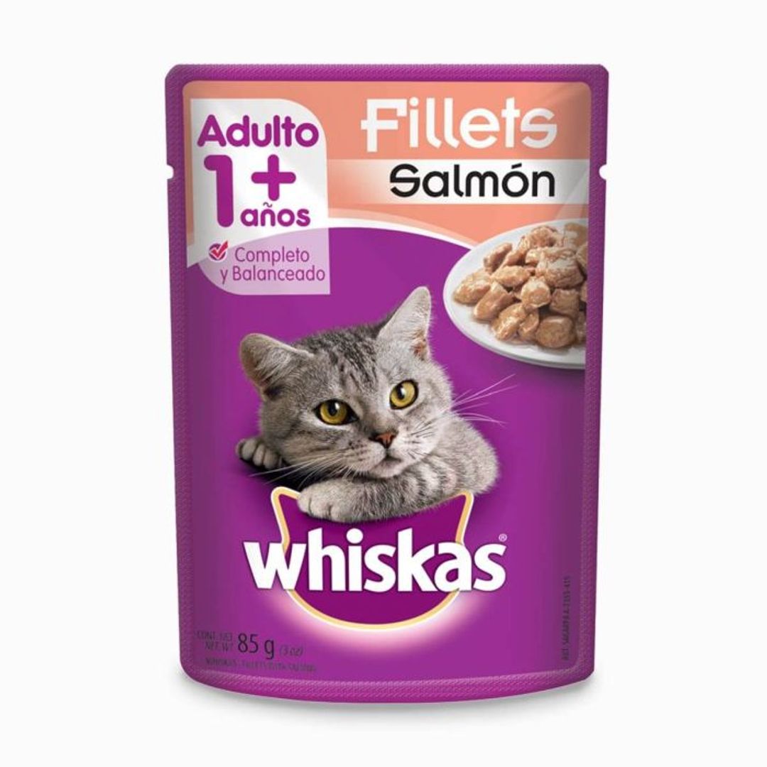 WHISKAS SALMON POUCHER*85G