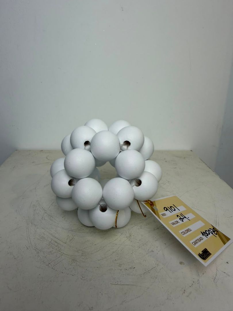 ESFERA DE BOLAS BLANCA