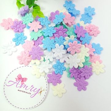 100 Flores 1.8cm Pasteles Surtidas  - imagen 2