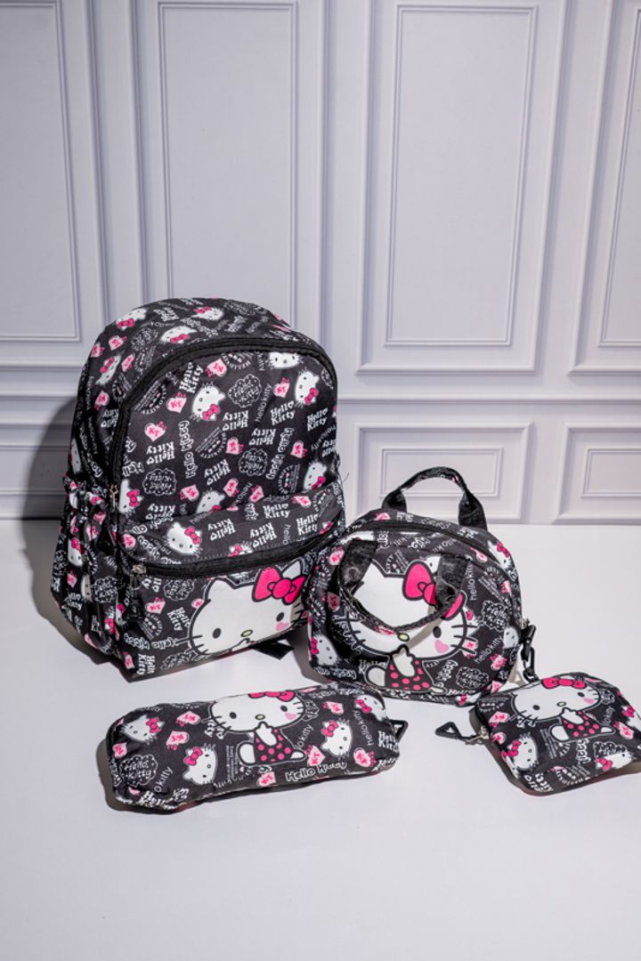 BOLSO KITTY X4 PIEZAS 