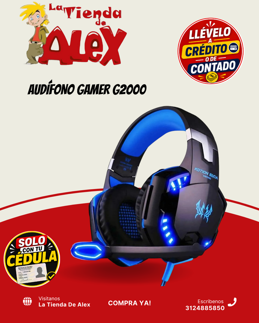 AUDÍFONO GAMER G2000