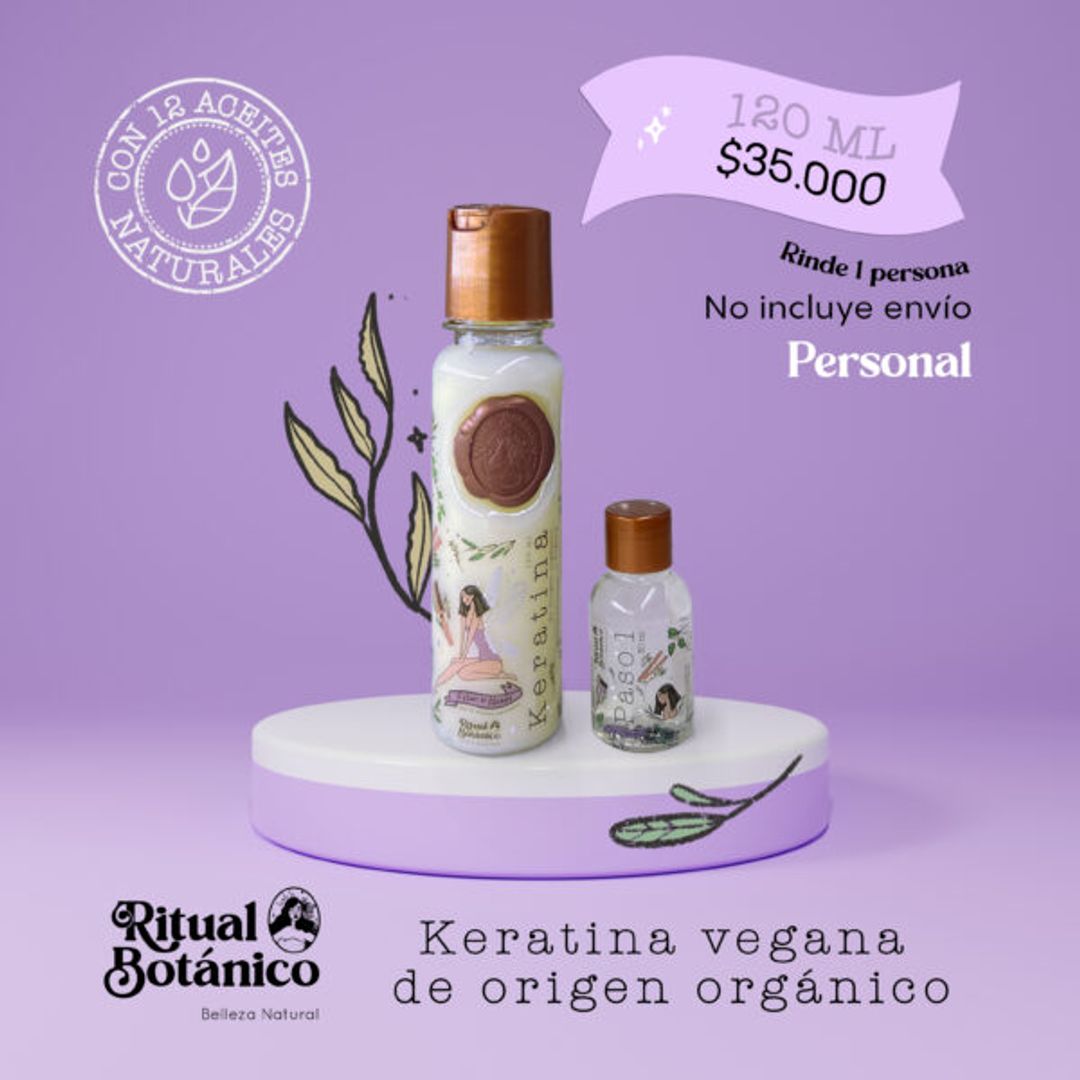 KERATINA RITUAL BOTÁNICO 120ML 1 PERSONA 