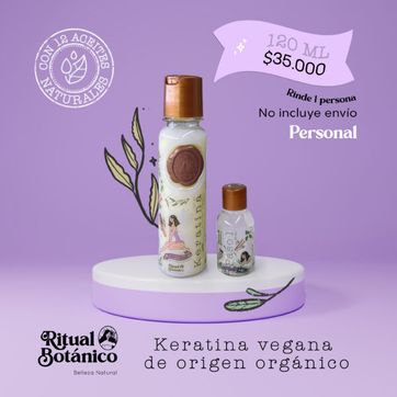 Imagen del producto KERATINA RITUAL BOTÁNICO 120ML 1 PERSONA 