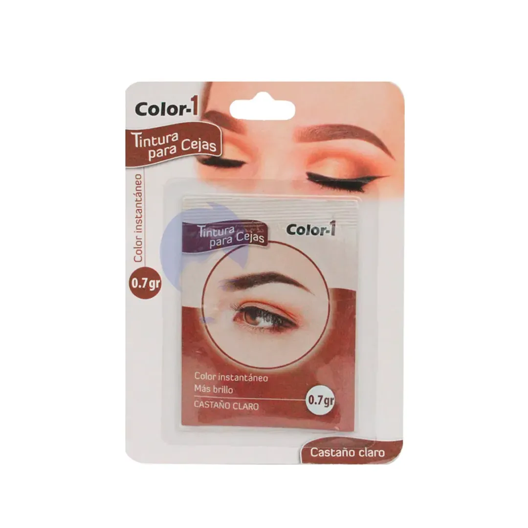 TINTE CEJAS SACHET CASTAÑO CLARO X 0.7GR COLOR 1