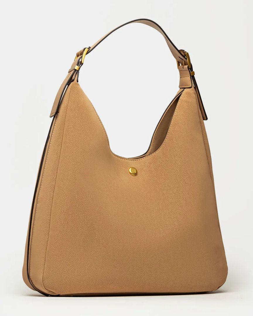 BOLSO RAW EFECTO CUERO TAUPE