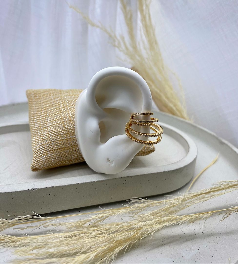 Earcuff oro rosa, covergold 