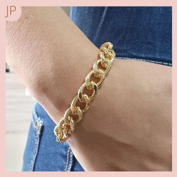 Pulsera Rodio Eslabon Grueso - imagen 2