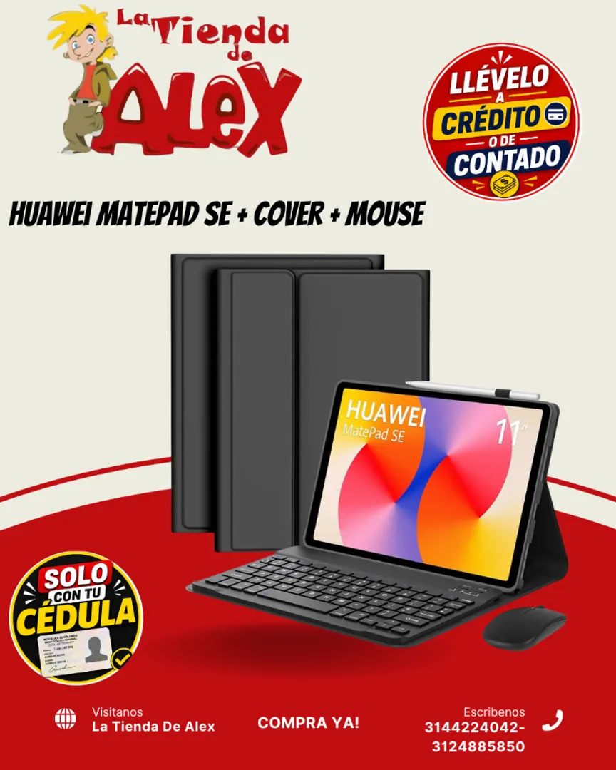 Huawei MatePad SE + Cover + Mouse