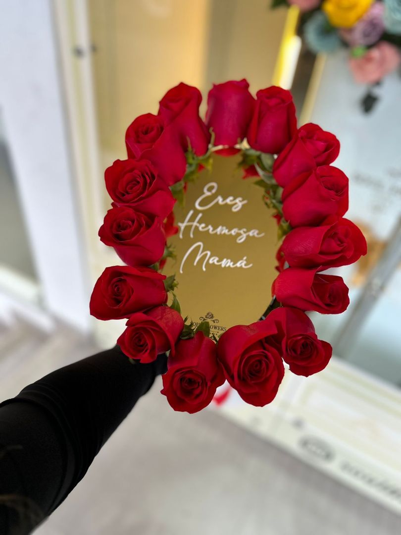 BOUQUET MIRROR OVALADO