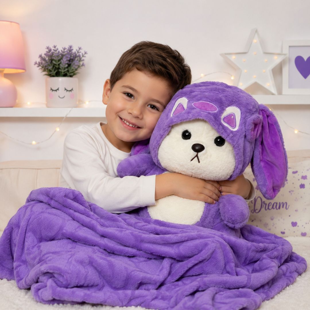 Cojín con cobija stitch Angela 
