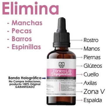 Tonico despigmentante LB -  Tratamiento acne y manchas - imagen 1