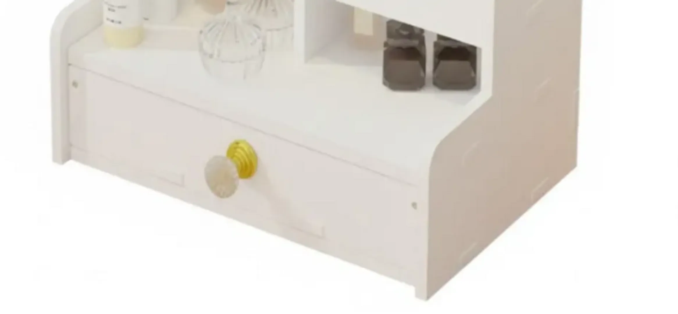 ARMARIO ORGANIZADOR ESTANTE 2 NIVELES CON CAJON PRLA-990