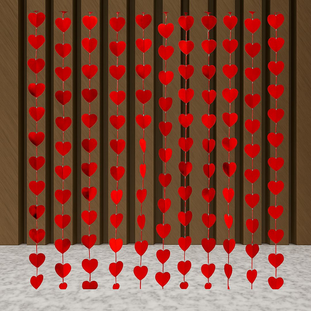 CORTINA CORAZON 1MT X 2 MT SURTIDA