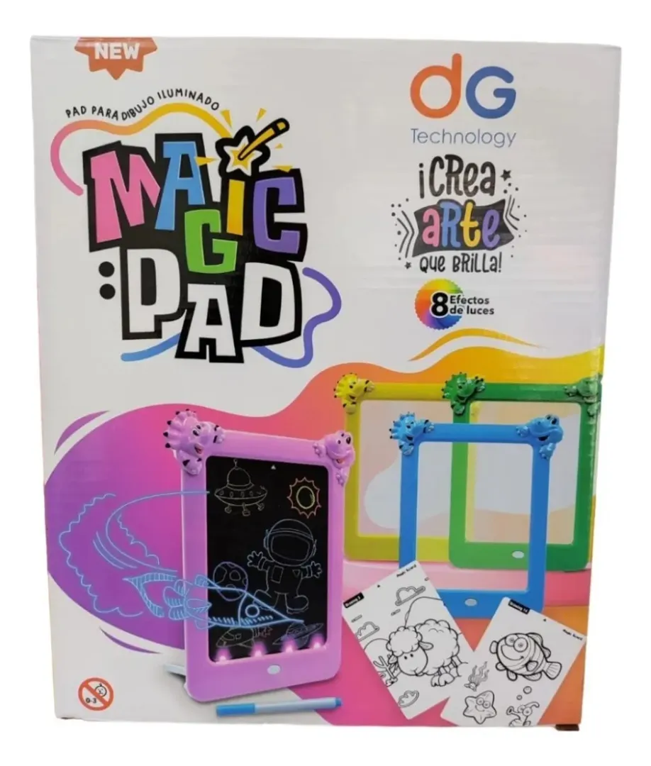 TABLETA MAGICA DIBUJO LUZ LED 