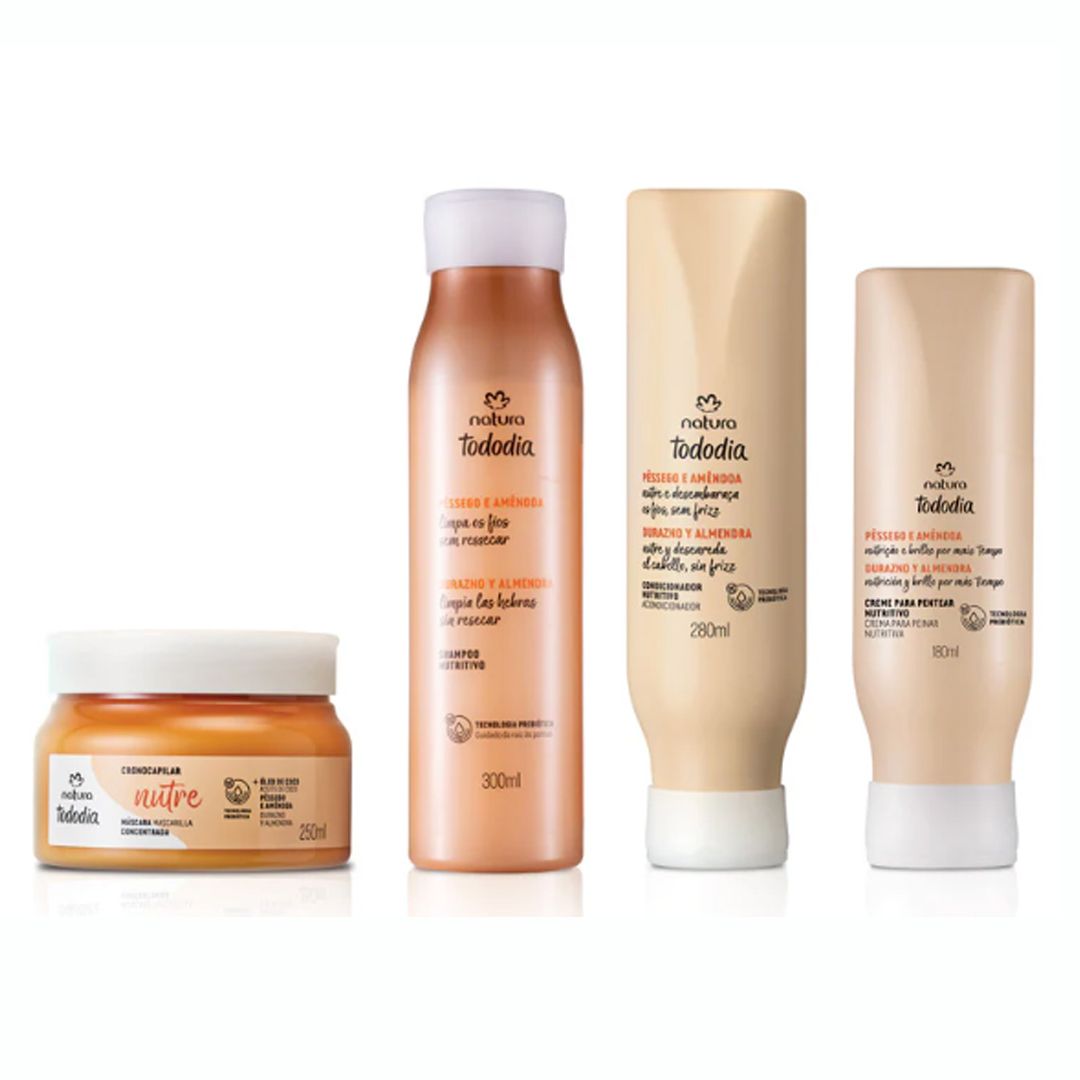 KIT TODODIA CABELLOS NUTRICIÓN DURAZNO Y ALMENDRA