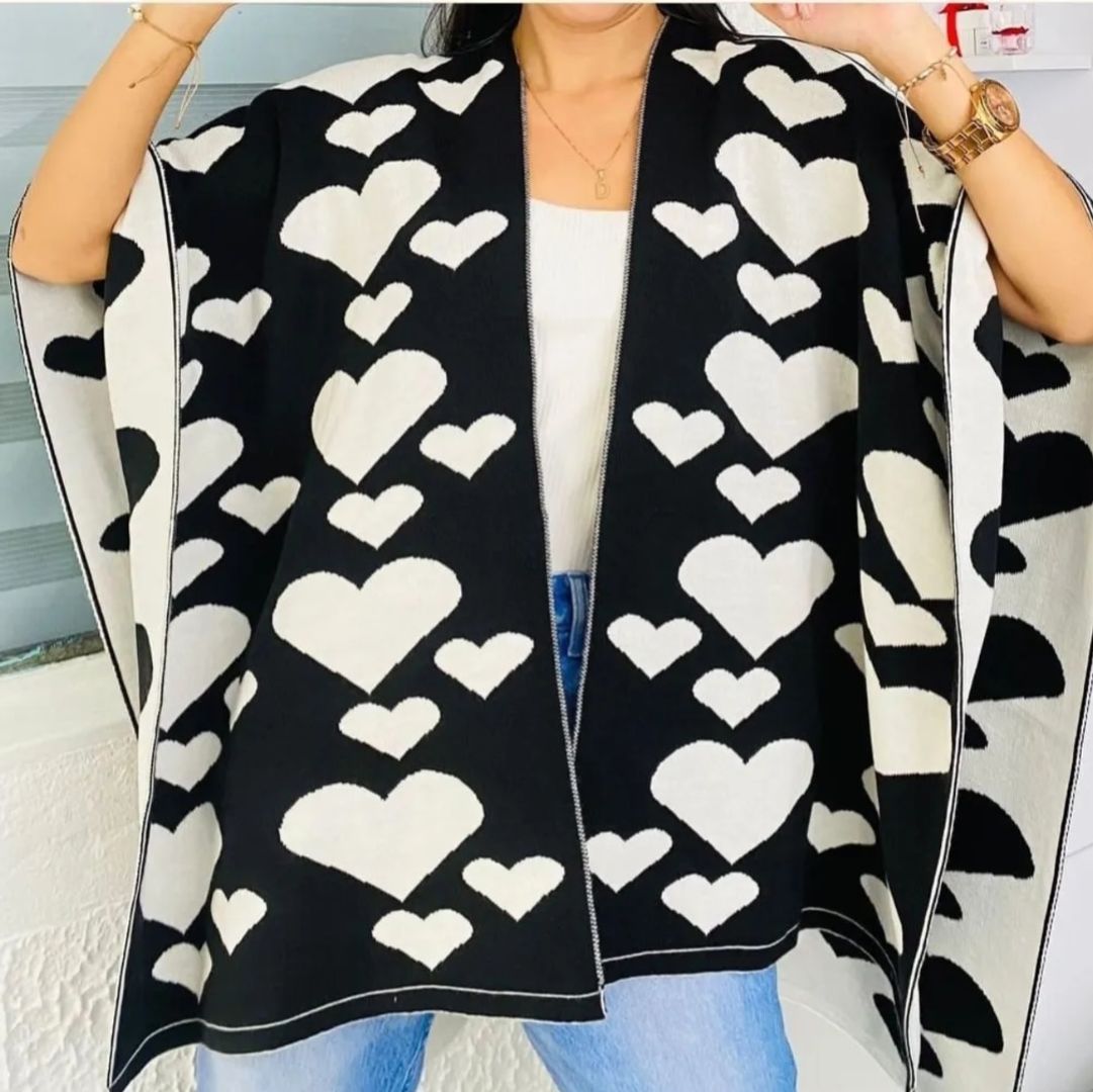 Chal Corazones Doble Faz