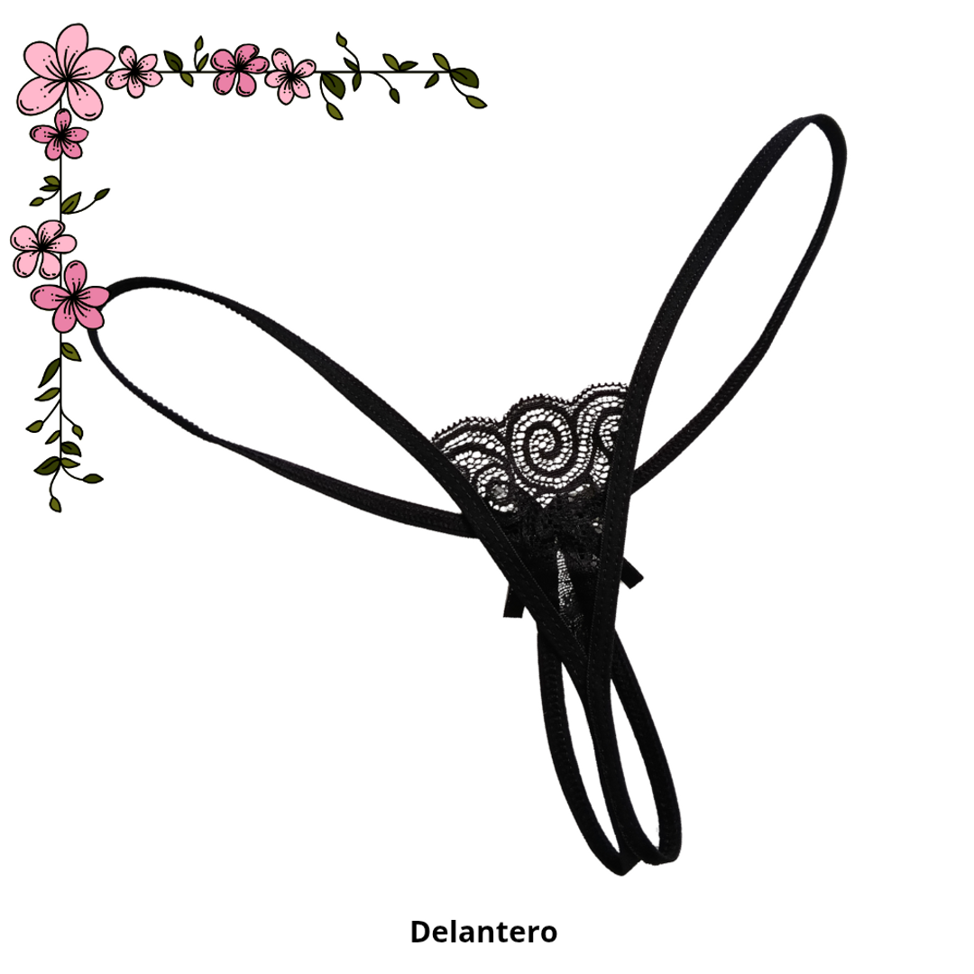 Súper micro tanga hilo apertura 