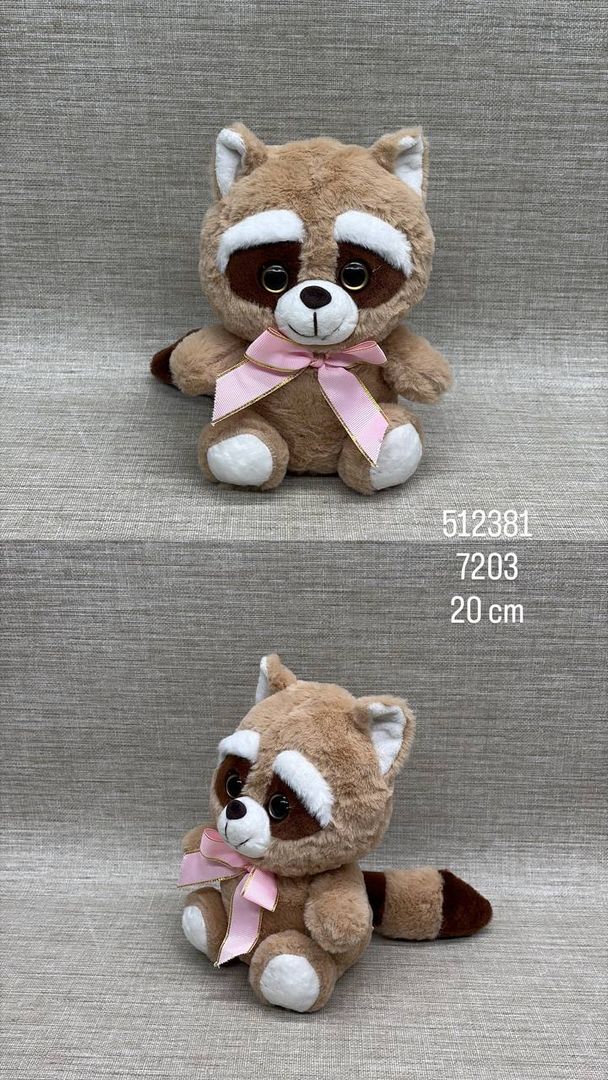 MAPACHE CON MOÑO 20 CM