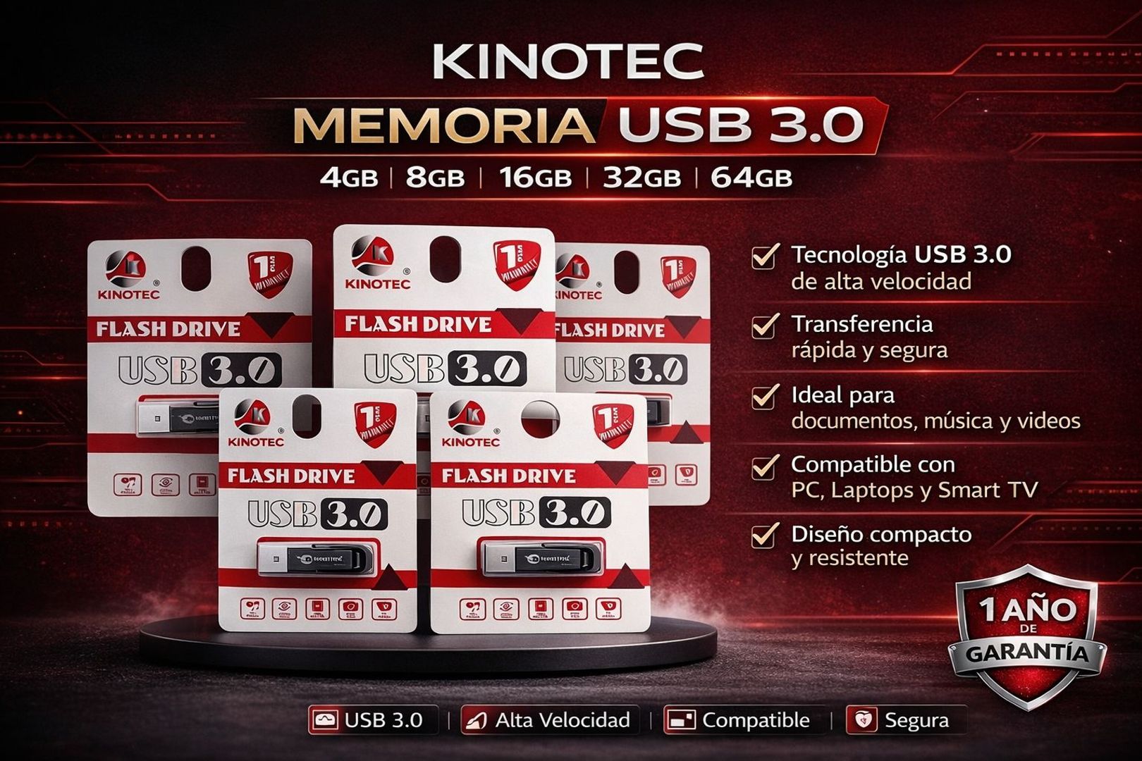 Memoria USB Kinotec