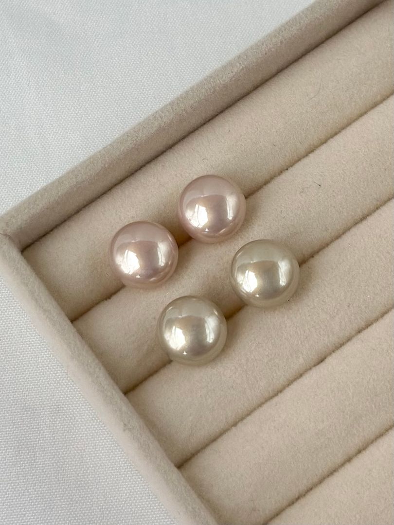 Arete redondo nácar 