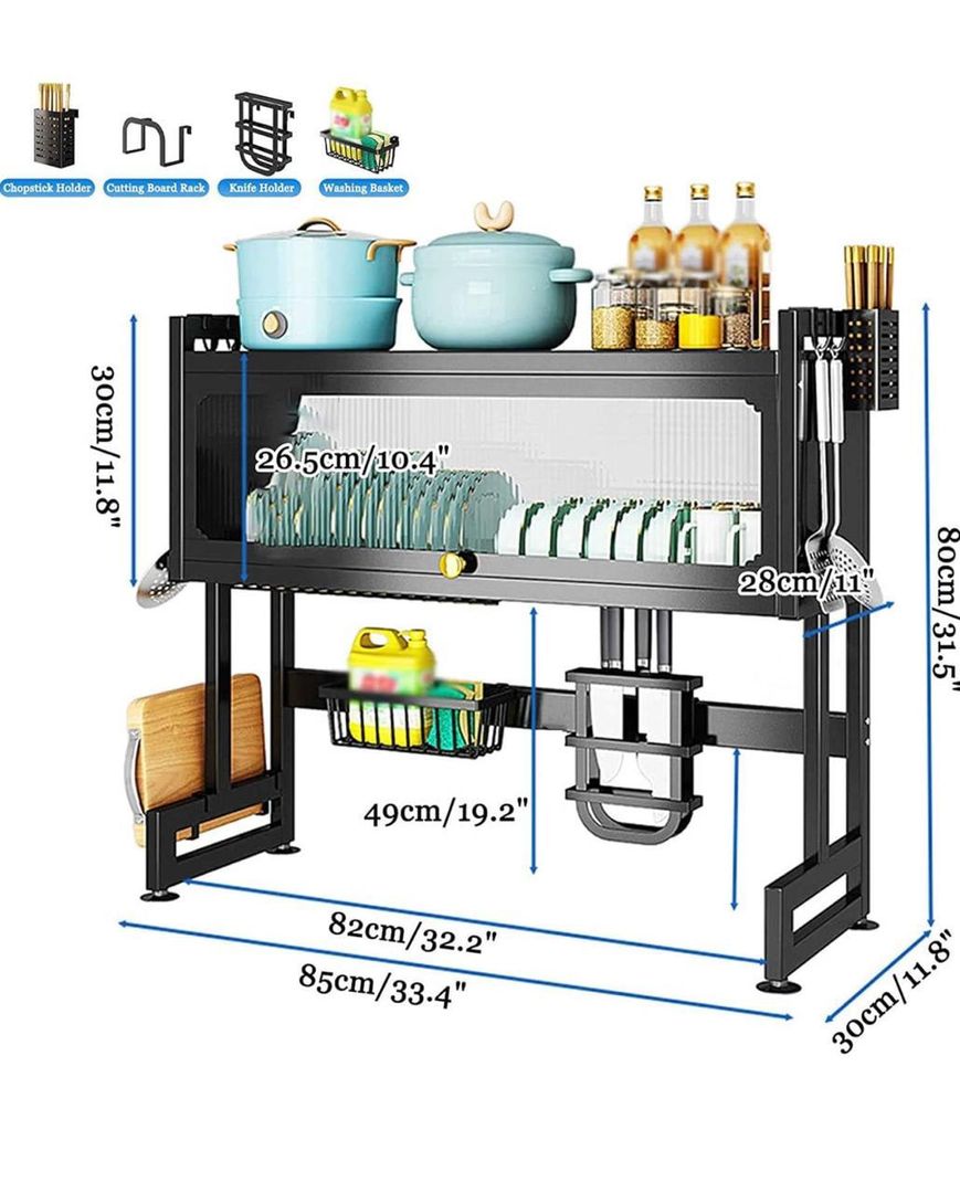 ESCURRIDOR DE LOZA - CON TAPA 85CM