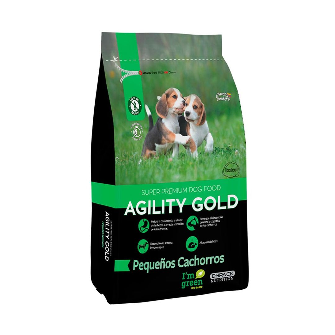 AGILITY GOLD PEQUEÑOS CACHORROS x 1.5 Kilos