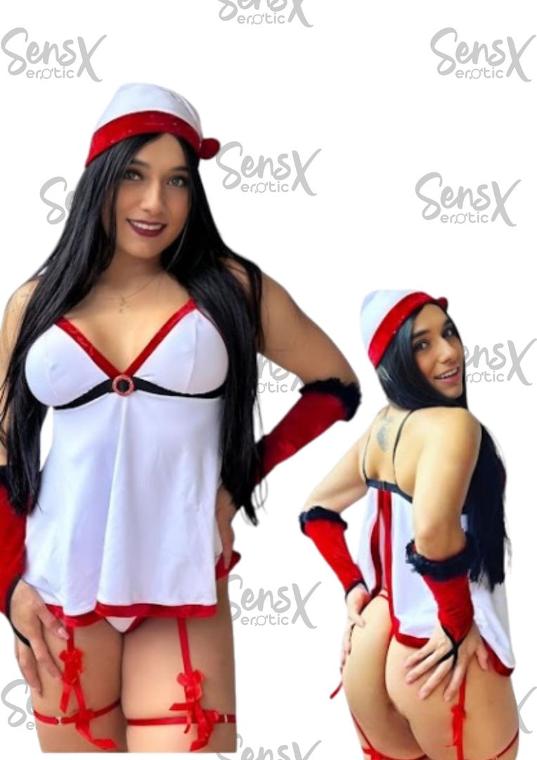 DISFRAZ MAMA NOEL BLANCA 