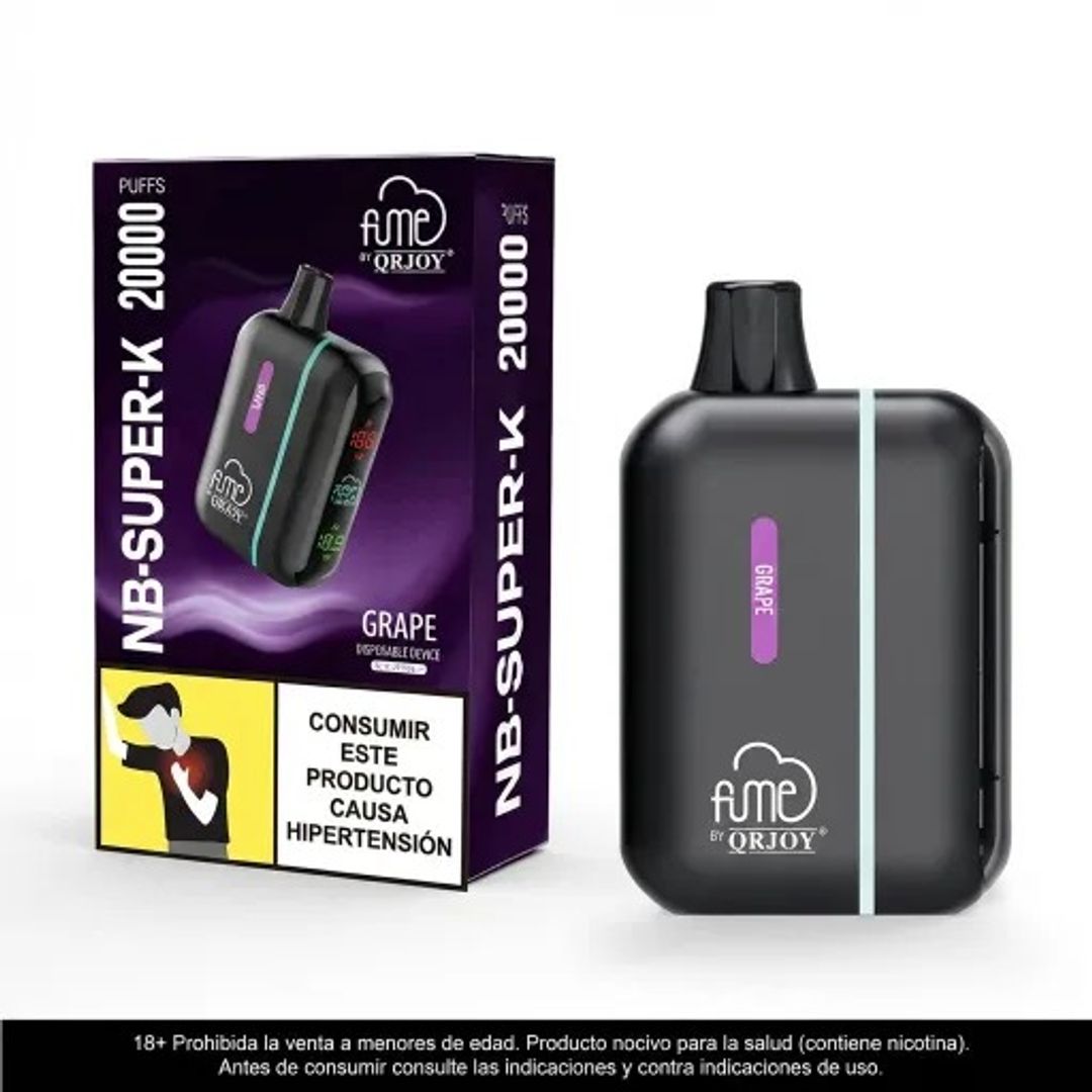 Fume Kit Nb Super K Grape - Bateria Y Pod 20.000 Puffs