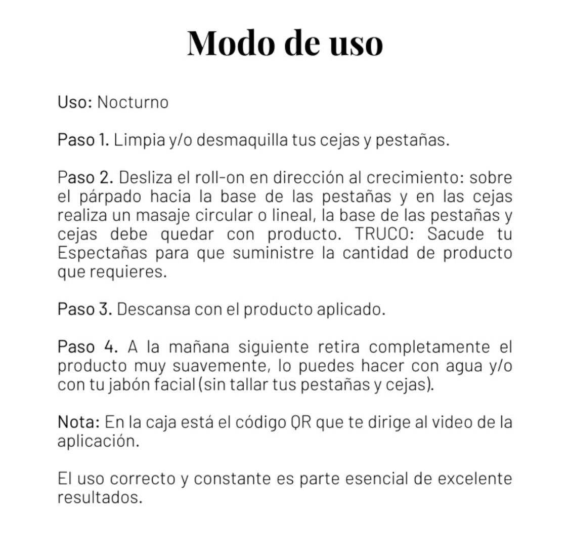 Gel óleo crecimiento Espectañas