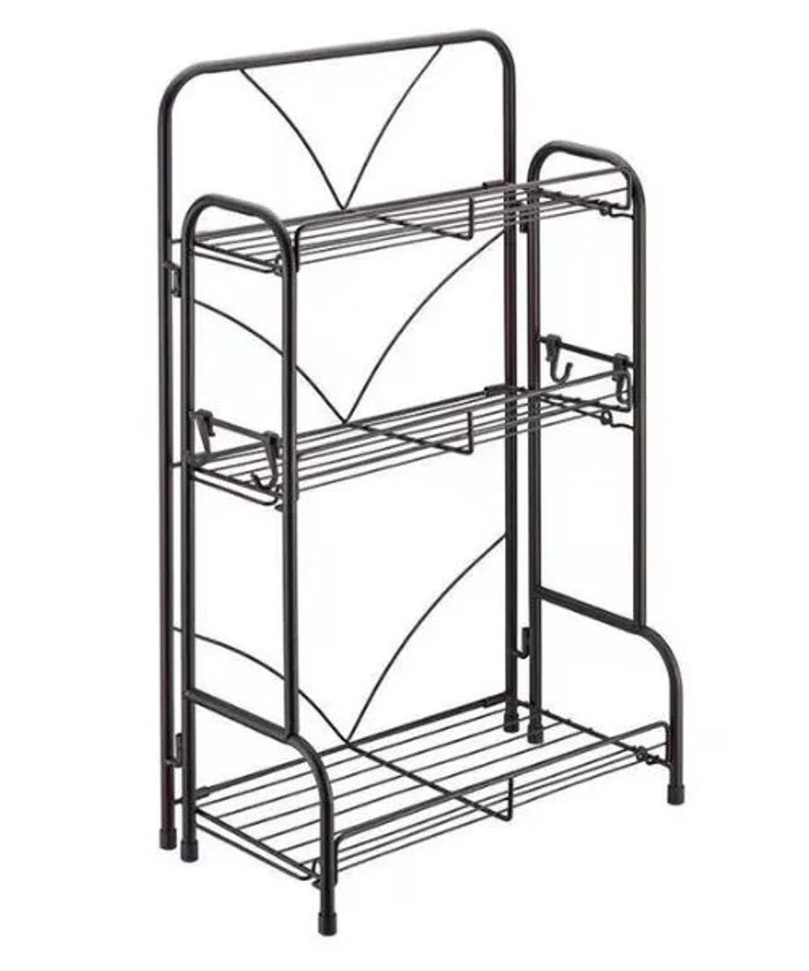 Estante Metálico Plegable Multiusos – 3 Niveles