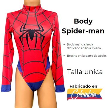 Imagen del producto Body temático Spiderman rojo 
