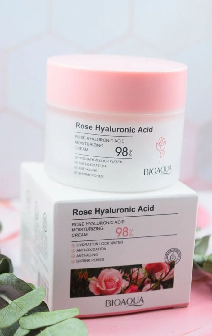 293- CREMA FACIAL DE ROSAS Y ÁCIDO HIALURONICO BIOAQUA