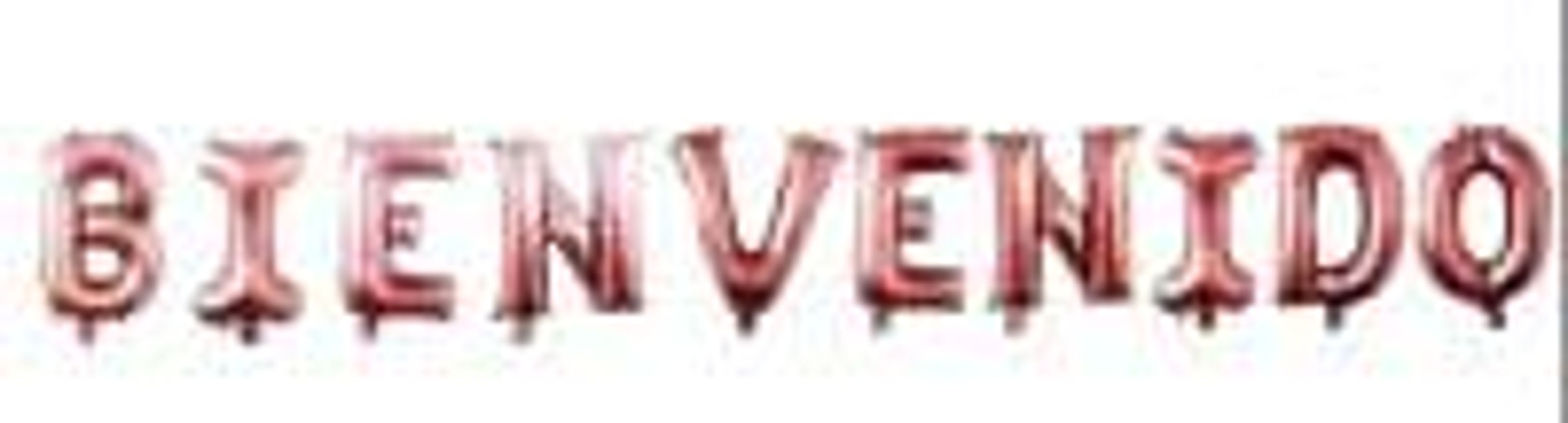 GLOBO FOIL LETRA x LETRA BIENVENIDOS 16' SURTIDO